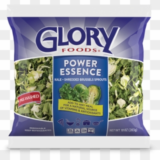 Fresh Kale And Shredded Brussels Sprouts - Glory Collard Greens In Bag Clipart