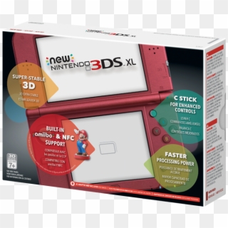 New Nintendo 3ds Xl New Red - New Nintendo 3ds Red Clipart
