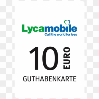 Lycamobile Guthabenkarte 10 € Von Aldi Nord - Lyca Mobile Clipart