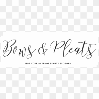 Bows And Pleats - Calligraphy Clipart