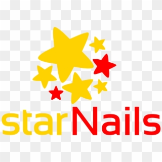 Star Nails - Clipart Pink And Gold Stars - Png Download