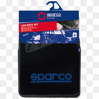 Σετ Μοκέτες Μαύρο Με Μπλε Logo Sparco - Sparco Clipart