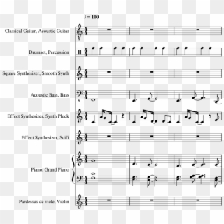 Lg-38410168 Sheet Music 1 Of 53 Pages - Shelter Porter Robinson Guitar Notes Clipart