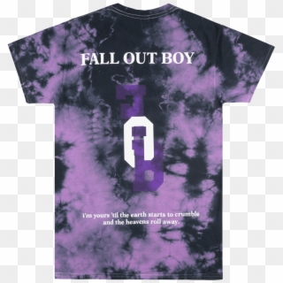 Fallout Boy Band Logo T-shirt Tie Dye Mens Fob Rock - Cross Clipart