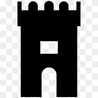 Fortress Tower Antique Building Silhouette Of A Computer - Icon Game Tower Png Clipart