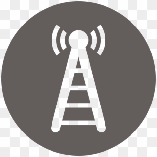 Bos Icon Telecommunication Tower - Circle Clipart