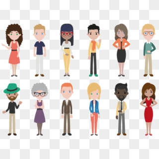 People Flat Design Png Clipart