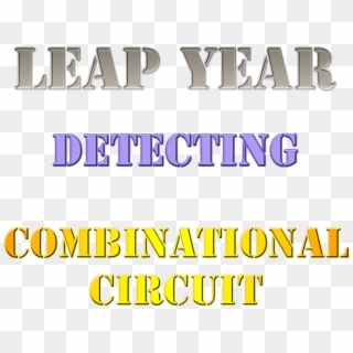 Leap Year Detecting Circuit - Poster Clipart