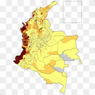 Mapa De Colombia - Colombia Ethnic Groups Map Clipart