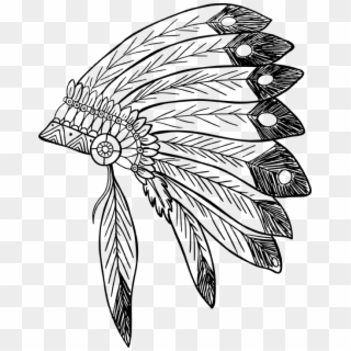 Ceremonial Clothing Culture Feathers First Nations - Native American Headdress Clipart - Png Download