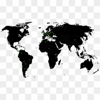 Scroll To Top - Black World Map Clipart