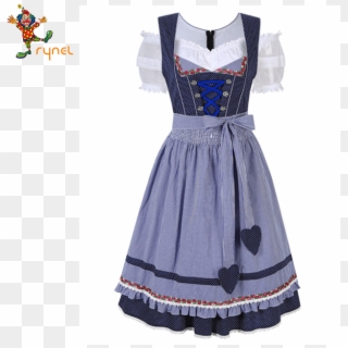 Pgwc5196 Custom German Traditional Dirndl Dress Oktoberfest - Real Traditional German Clothing Clipart