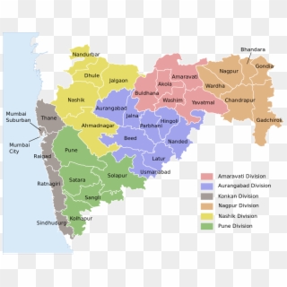 Bhandara In Maharashtra Map Clipart