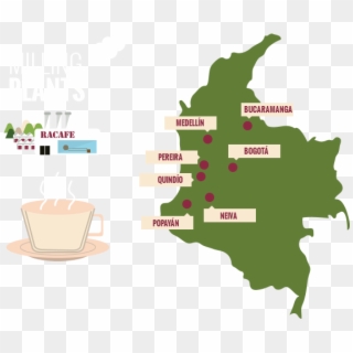 Mapa De Trilladoras En El País - Mapa De Colombia Con Su Capital Clipart