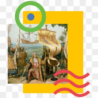 En 1502 Cristóbal Colon Llega Por Primera Vez A Honduras - European Explorer Christopher Columbus Clipart