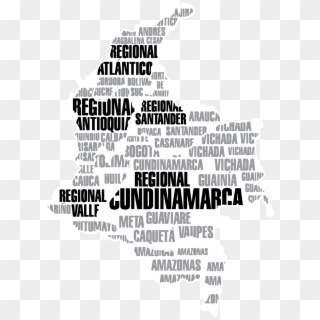 Mapa Colombia Opt - Calligraphy Clipart