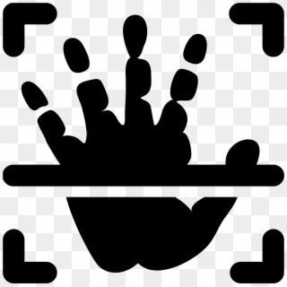 Scan Drawing Hand - Palm Scan Icon Clipart