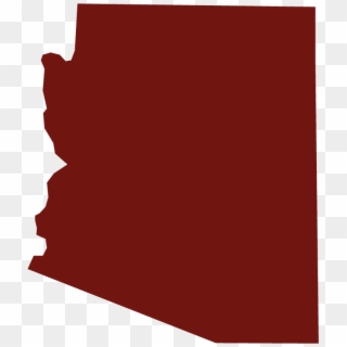 State Of Arizona Outline Red - Outline Of Arizona Transparent Clipart