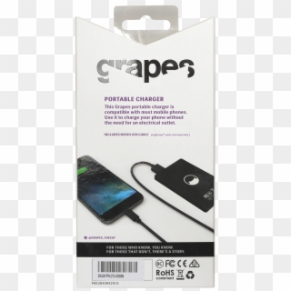 Pepper Grapes Portable Charger $30 - Usb Cable Clipart