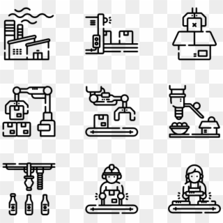 Mass Production Free Icon Packs, Bakery Design, Mass - Work Icon Clipart