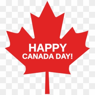 Free Clipart Of A Happy Canada Day Maple Leaf - Canada Flag - Png Download