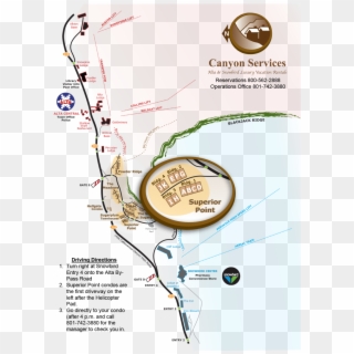 Alta Canyon Tour Map Clipart