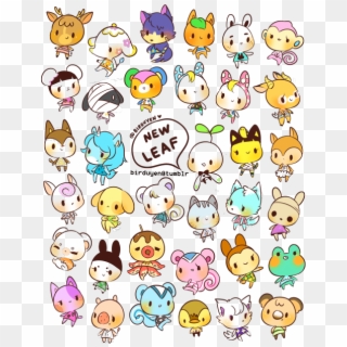 New Leaf Stickers~ - Cute Animals In Animal Crossing New Leaf Clipart