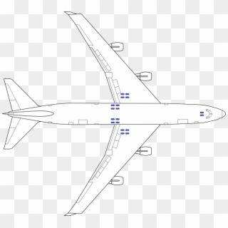 File - Boeing 747 - Svg - Boeing 747 Top View Clipart
