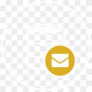 Database Email Icon - Circle Clipart
