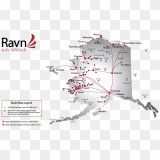 Route-map - Raven Air Alaska Clipart