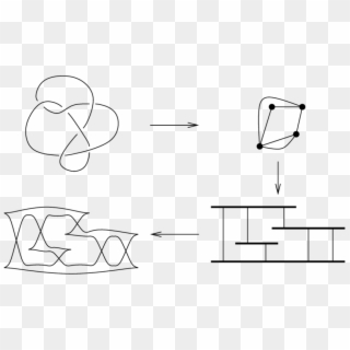 Using A Mondrian Diagram To Construct A Legendrian - Drawing Clipart