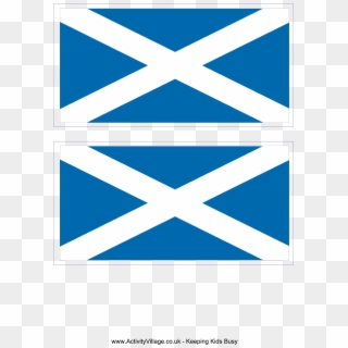 Free Printable Scotland Flag - Cobalt Blue Clipart
