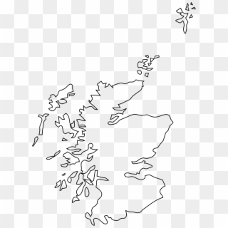 This Free Icons Png Design Of Map Of Scotland - Map Of Scotland Outline Clipart