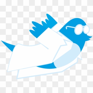 Image Of Twitter Icon As Scientist Clipart