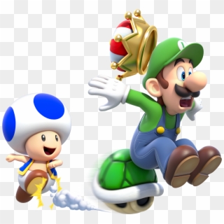 Mario Wallpaper Titled Luigi And Toad - Super Mario 3d World Toad And Luigi Clipart