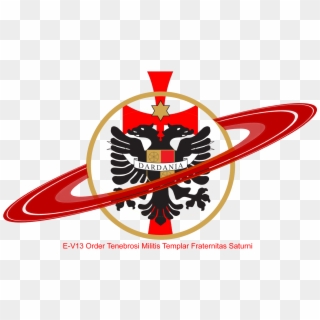 E-v13 Order Tenebrosi Militis Templar Fraternitas Saturni - Flamuri I Dardanis Clipart