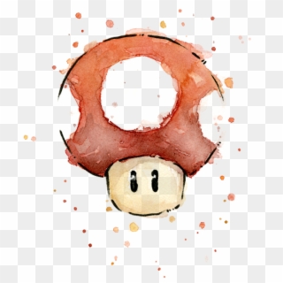 Bleed Area May Not Be Visible - Super Mario Bros Watercolor Clipart