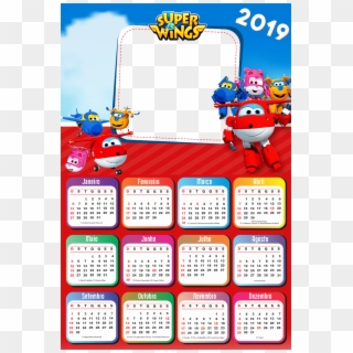 Calendário 2019 Super Wings Clipart