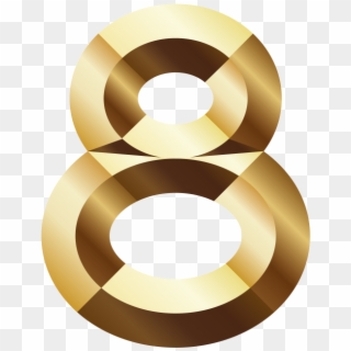 8 Golden Numbers - Circle Clipart