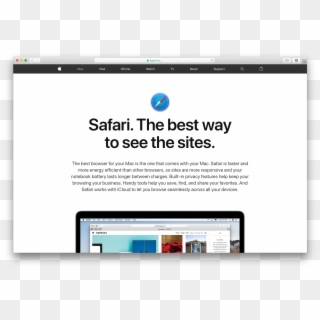 Photo Of Safari Web Browser - Safari Mac Browser Png Clipart