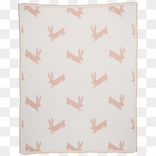 Jack Rabbit Cotton Knit Cot Blanket - Paper Clipart