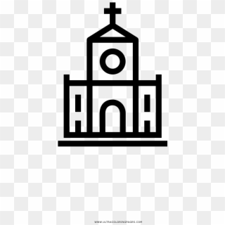 Full Size Of Coloring Page - Church Clipart