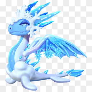 Snow Queen Dragon - Dragon Clipart