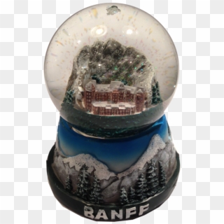 Small Snow Dome Or Snow Globe - Snow Globe In Banff Clipart