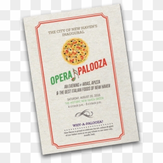 Operapalooza Menu - Pizza Clip Art Free - Png Download