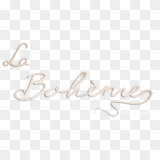 La Bohème - Calligraphy Clipart