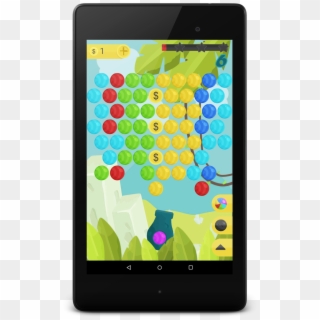 Bubble Shooter Full Screen Transparent Background - Tablet Computer Clipart