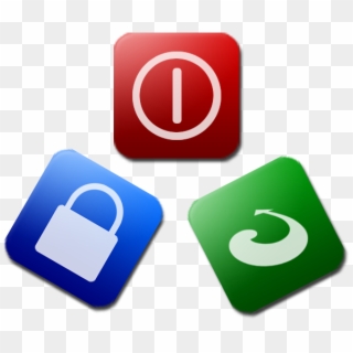 If You Dislike The New Windows Vista Shutdown Menu, - Shutdown Restart Lock Icons Clipart