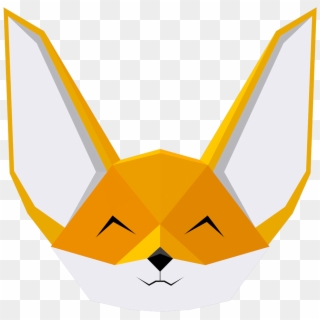 Fox Head In 3d Clipart