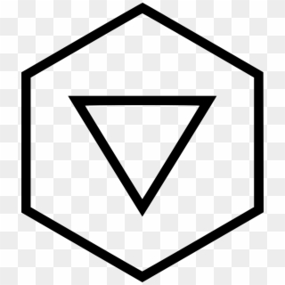Clip Freeuse G Down Backward Direction Triangle Hexagon - Bee Icono Png Transparent Png